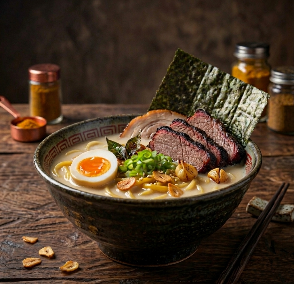 Smoked Brisket Paitan Ramen